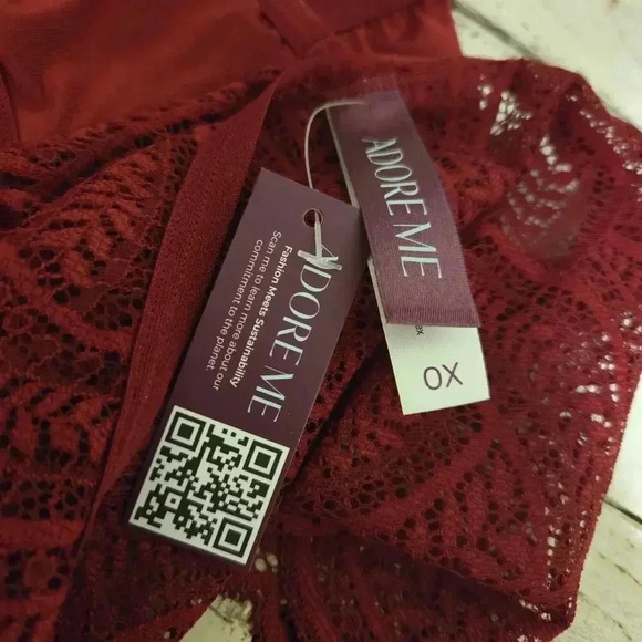 Adore Me cheeky panties Sz0X in Rhubarb NWT - Picture 3 of 6